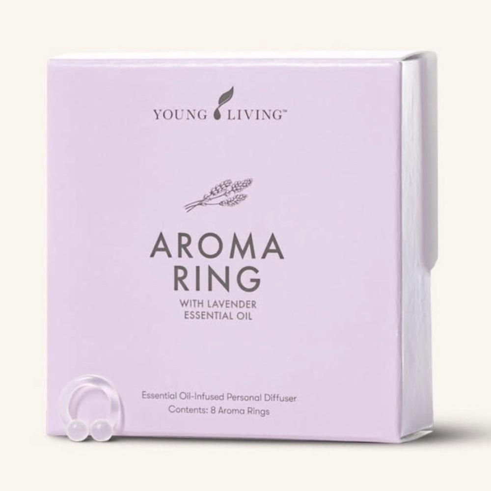 NEW Young Living Aroma Ring with Lavender Essential Oil